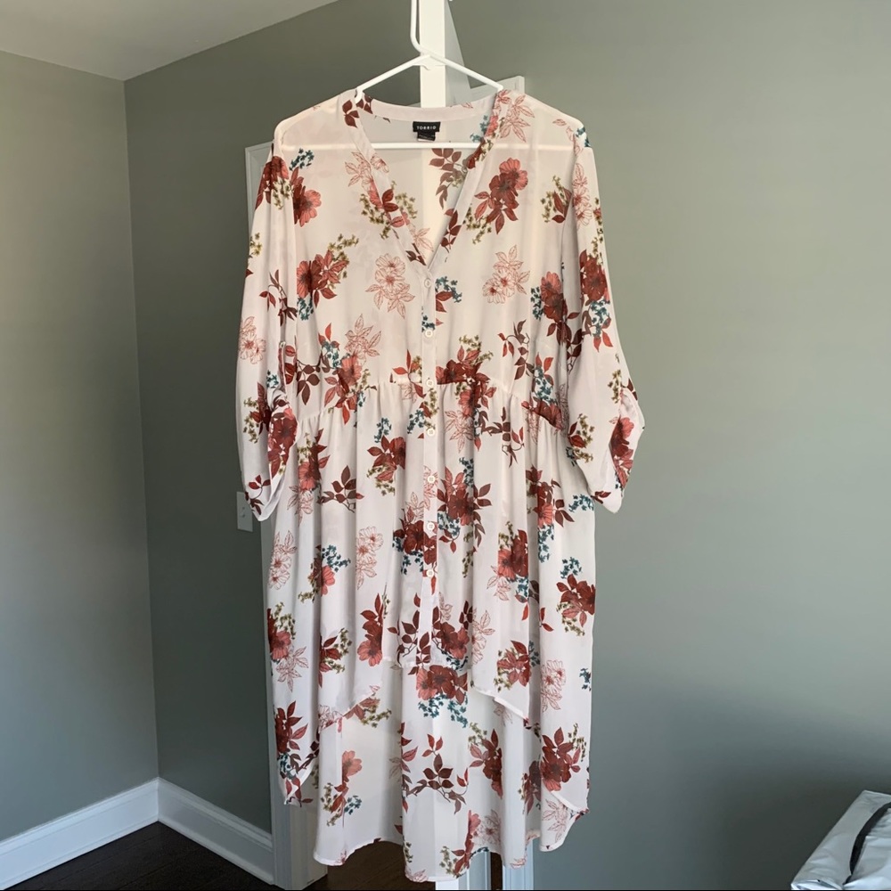White Hi-Lo Torrid Tunic